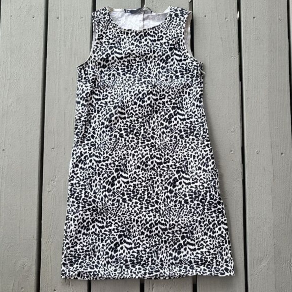 Love Moschino Leopard Print Sleeveless Dress